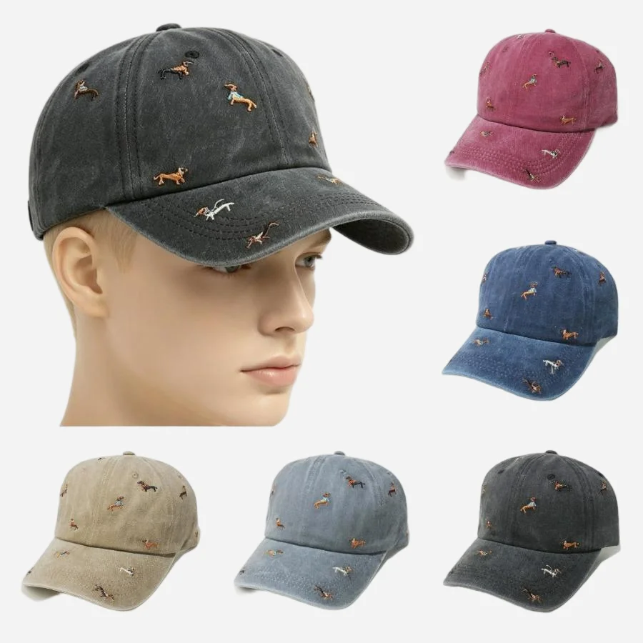 Washable Hat New Style Large Brim Embroidered Soft Top Baseball Cap Unisex Korean Street Retro Duckbill Cap Outdoor