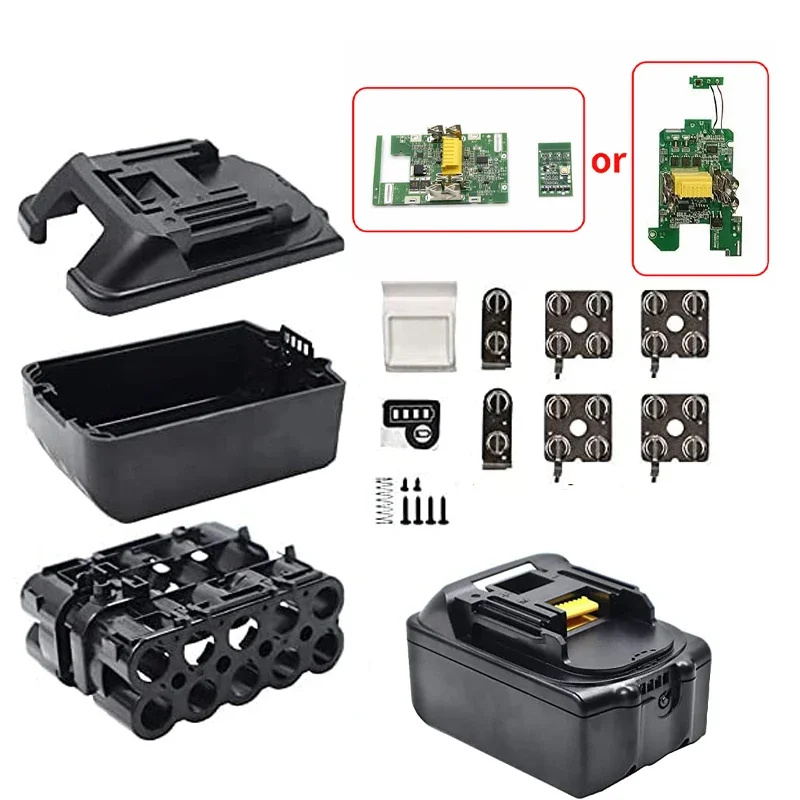 

18650 BL1830 Battery Case For Makita 18V DIY BL1860 BL1850 Shell Box With BMS PCB Board Charging Protection LED digital BL1840