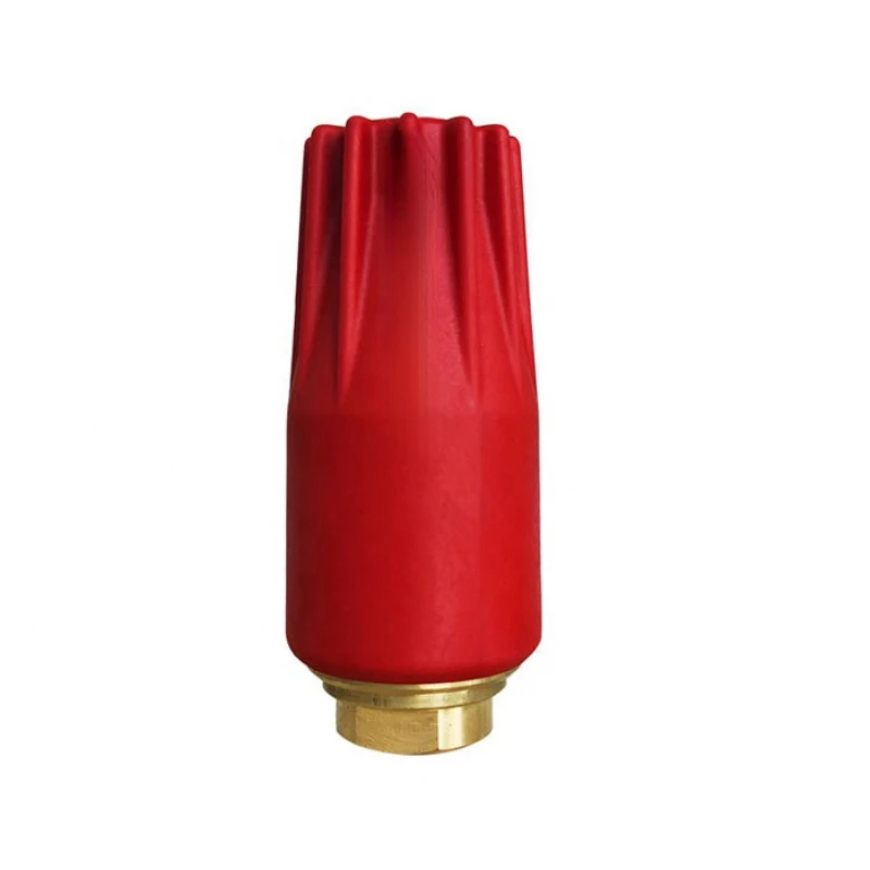 High Pressure Washer Accessories Red Color 350bar Rotating Nozzle Professional Turbo Nozzle for Industrial Cleaning