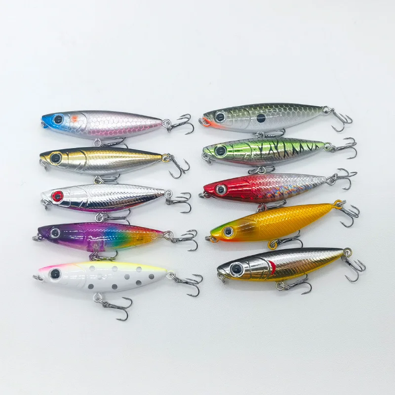 Mini Floating Pencil Fishing Lure 50mm/5g Long Casting Topwater Artificial Hard Bait wobblers for Freshwater Fishing Bass Trout