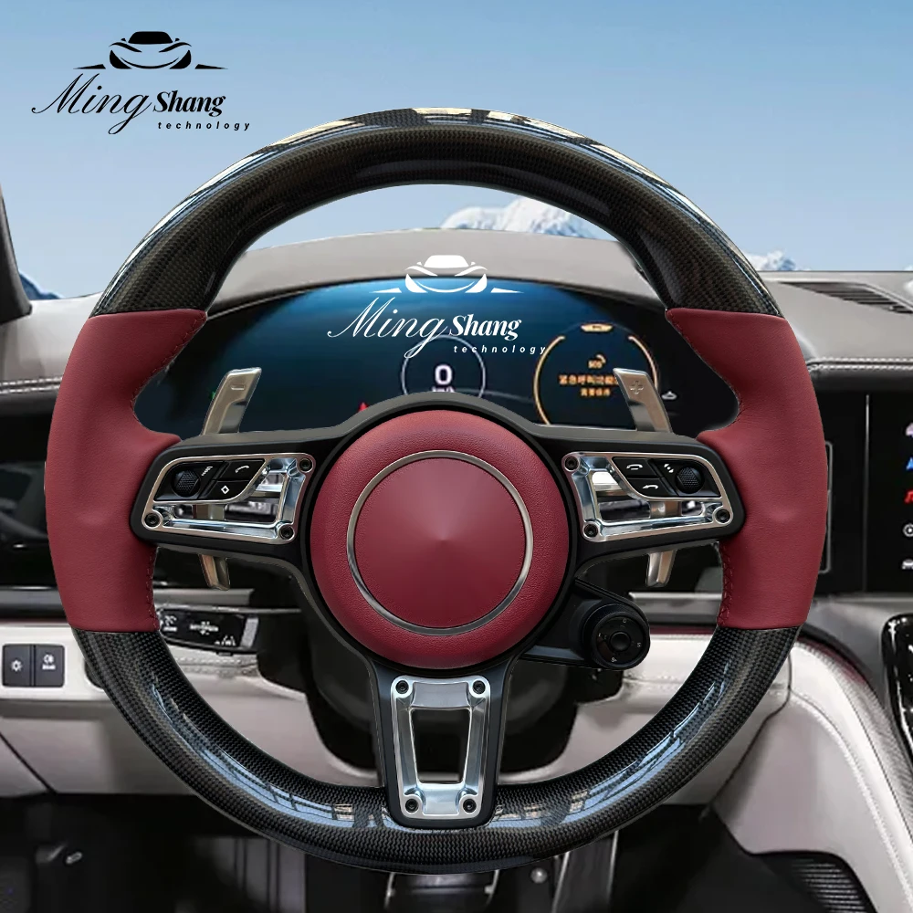 

Sporty Carbon Fiber Car Steering Wheels Are Suitable for Porsche 911 992 Panamera Cayman Taycan Tayenne Macan Boxster 718Cayenne