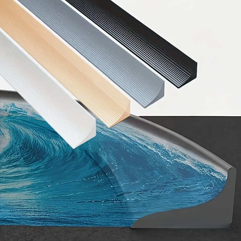 1 Stück 39,37 Zoll selbstklebender Spritzschutz für die Küche, einfach zu installierender Wasserblockierstreifen für Badezimmer, geeignet für Waschbecken und Arbeitsplatten – Detail 5