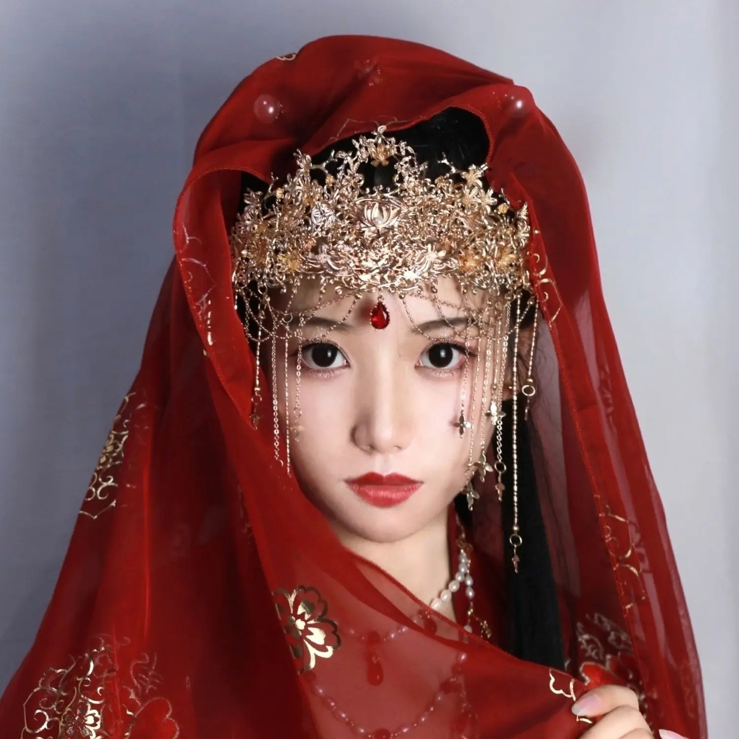 

Han Costume Headpiece Hang Exotic Costume Headpiece Ancient Accessories Tassel Headdress Exotic Hanfu Wedding Accessories