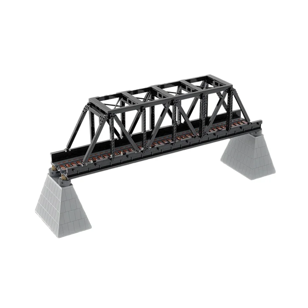 

Iron Truss Railway Electric Track Train Building Blocks Mechanical Rail Trai Railway Car Figures Bricks Gift MOC Toy Child Gift