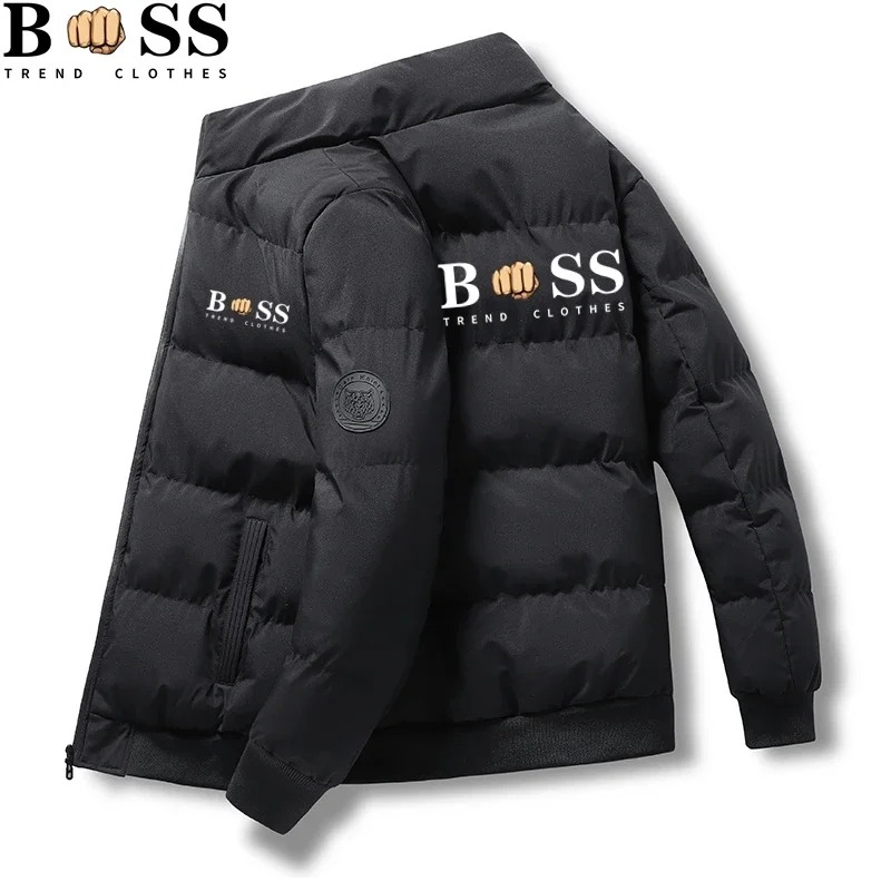 Men's winter jacket and coat Cotton coat 2024 New parka jacket Men's windproof thick warm man's parka  size M-5XL