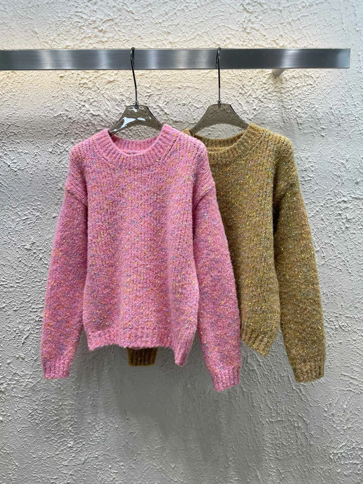 Thick Knitted Pullover Women Jacquard Sweater Autumn Winter Chic O Neck Fashion Long Sleeve Female Fashion Stretch Knitwear C95