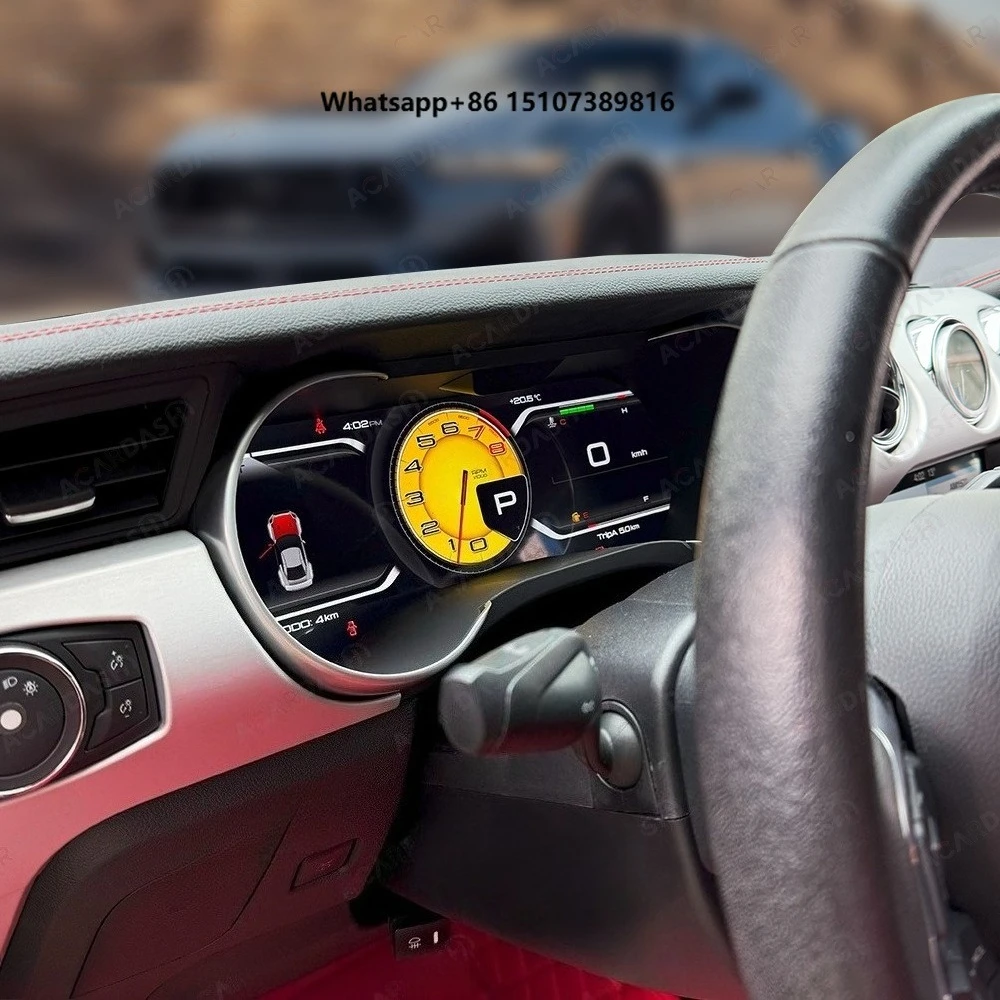 For Mustang (2014-2024) ACARDASH New Arrival Upgrade 15 Inch LCD Plug and Play Speedometer Digital Cluster Dashboard