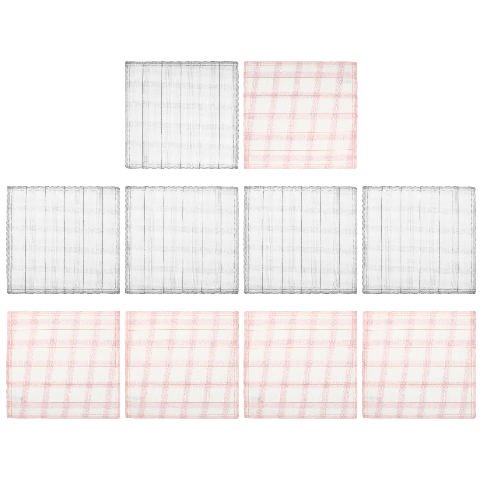 

10Pcs Absorbent Kitchen Cleaning Cloths Oil Resistant Quick Drying Reusable Dish Towels Multipurpose Cotton Cloths