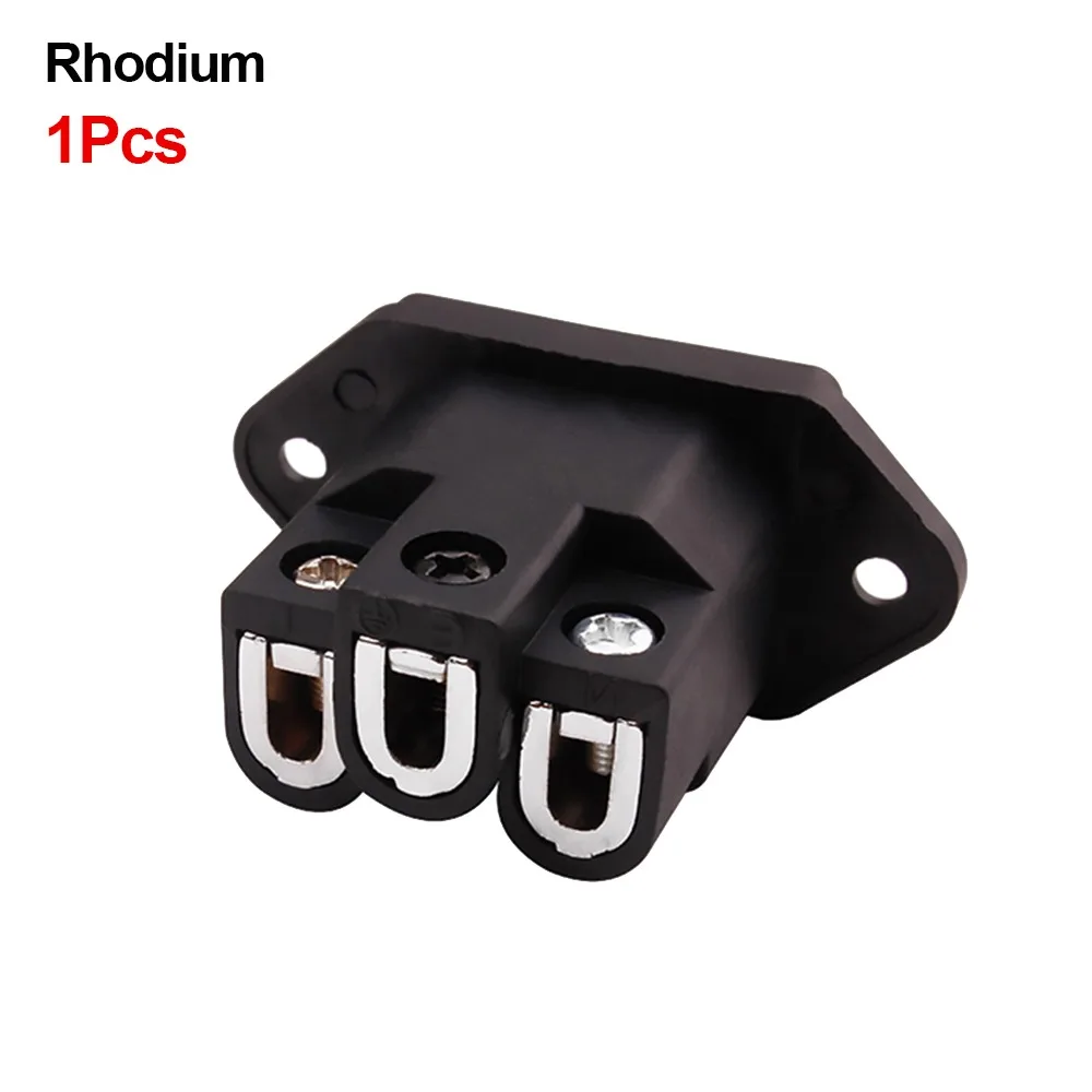 1Pcs 3 Pin AC IEC Inlet Socket Gold/Rhodium Plated 4N Red Copper HIFI Audio Power Connector Audio DIY Modification