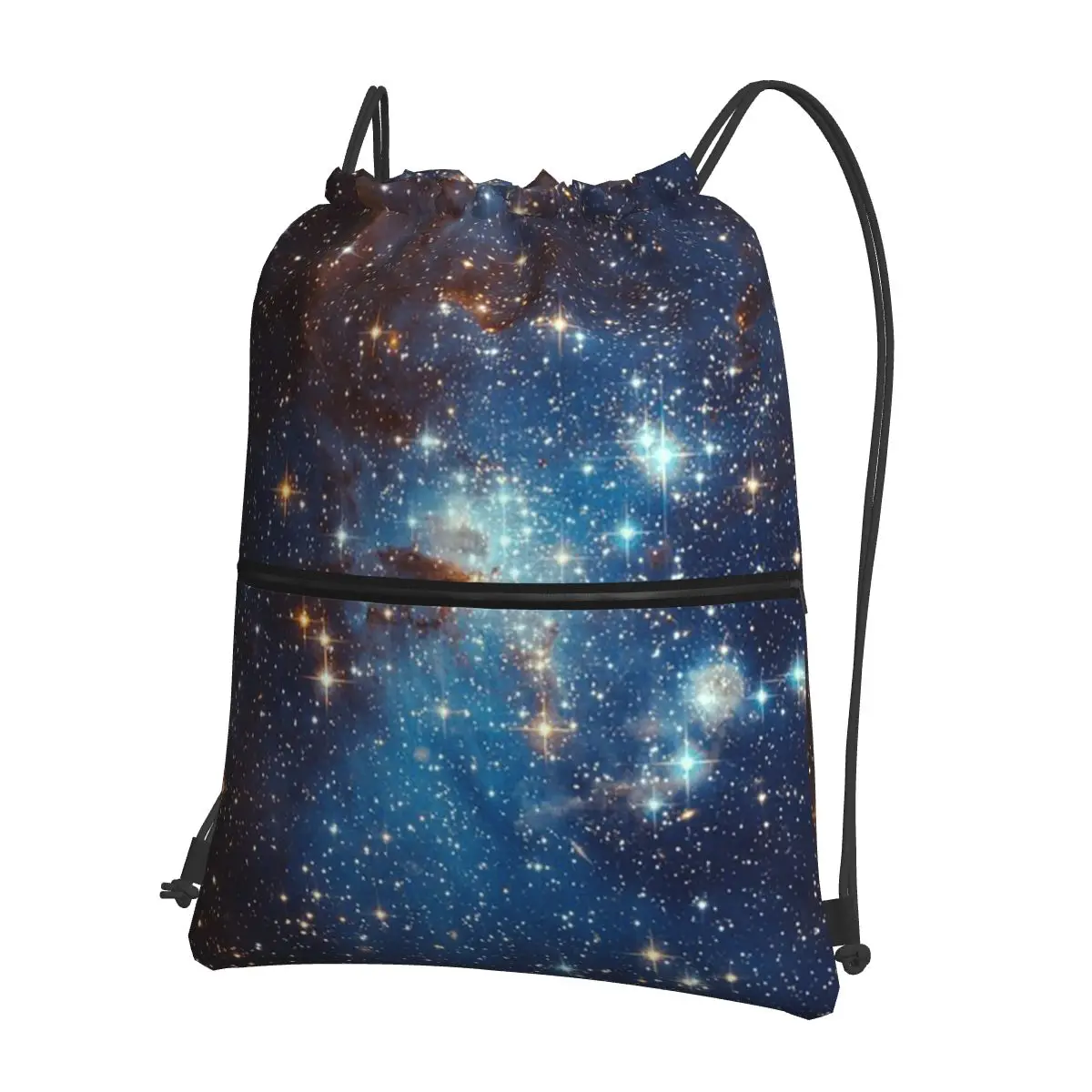 Space Galaxy Constellation Backpacks Portable Drawstring Bags Sundries Bag Book Bags for Man Woman School