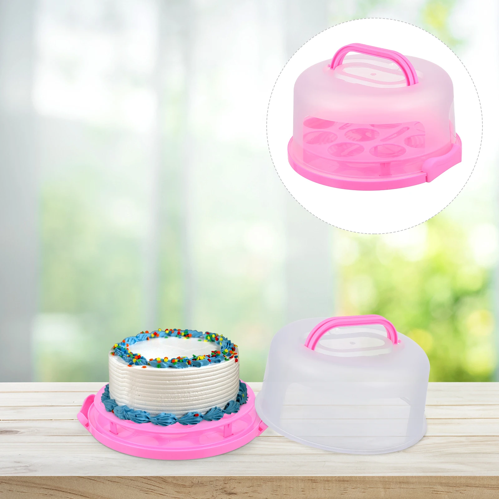 

Box Container Carrier Plastic Muffin Storage Organizer Case Travel Eco Friendly Reusable PP Material Transparent Locking Easy