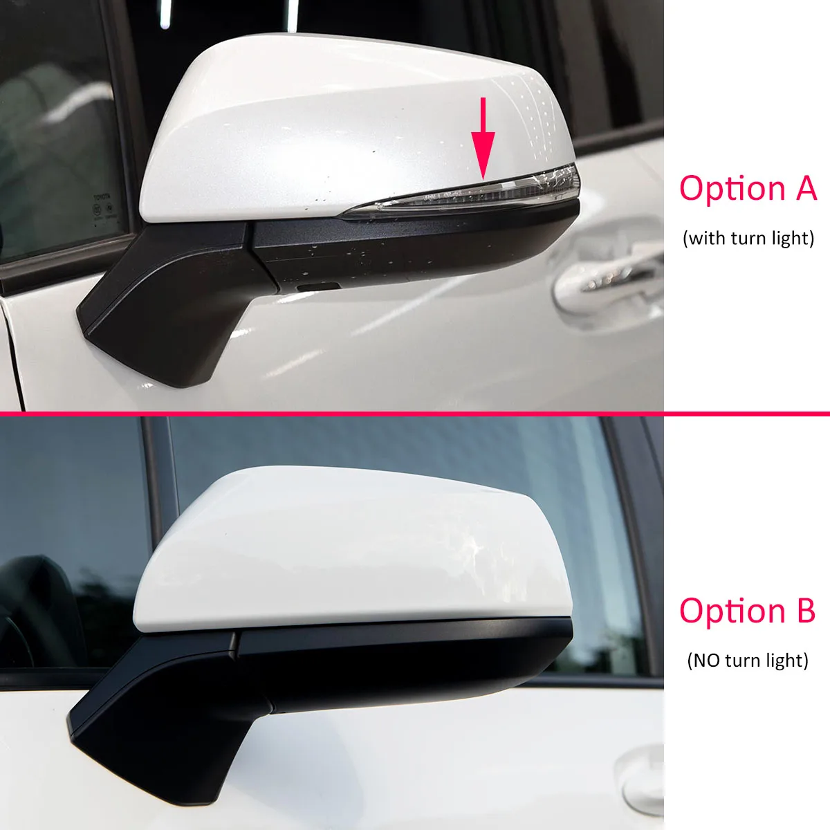 Chrome Door Side View Mirror Wing Trim Stickers For Toyota Sienna 2021 2022 2023 2024 2025 2026 Car Accessories