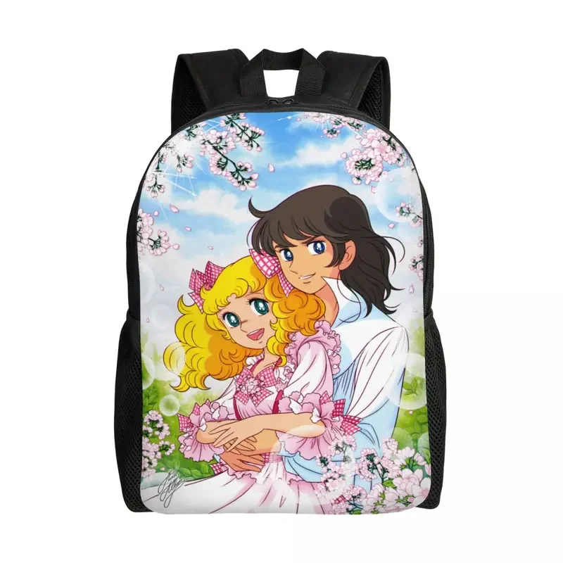 Candy Candy Laptop Backpack Women Men Casual Bookbag for School College Students Anime Manga Cartoon Girl Bags