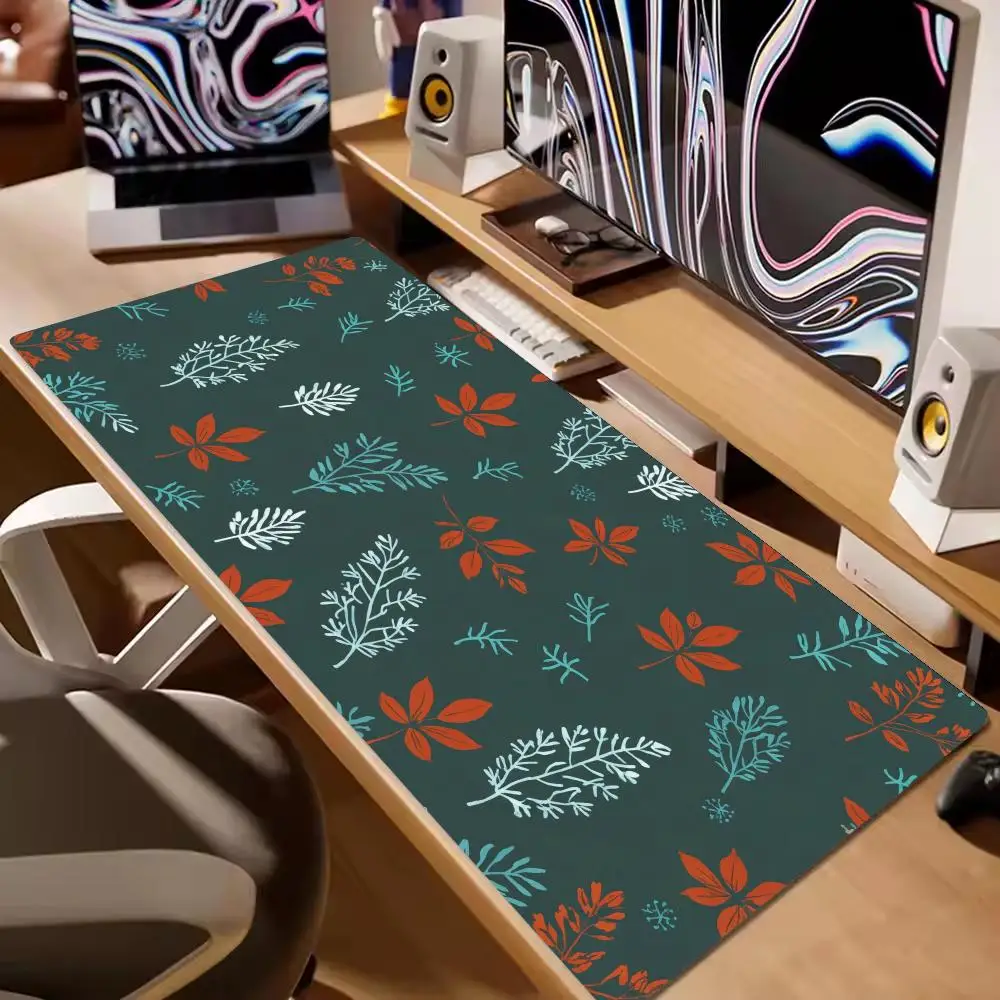 

Autumn Leaves Mouse Pad XXL Rubber Desk Mat Large Computer Office TableMats With Lockedge Non-slip Office Gaming Deskmat Carpet