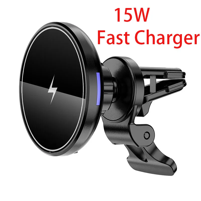 

15W Magnetic Car Wireless Charger Air Vent Holder for iPhone 12 13 14 15 Pro Max Mini Fast Car Charging Phone Stand Chargers