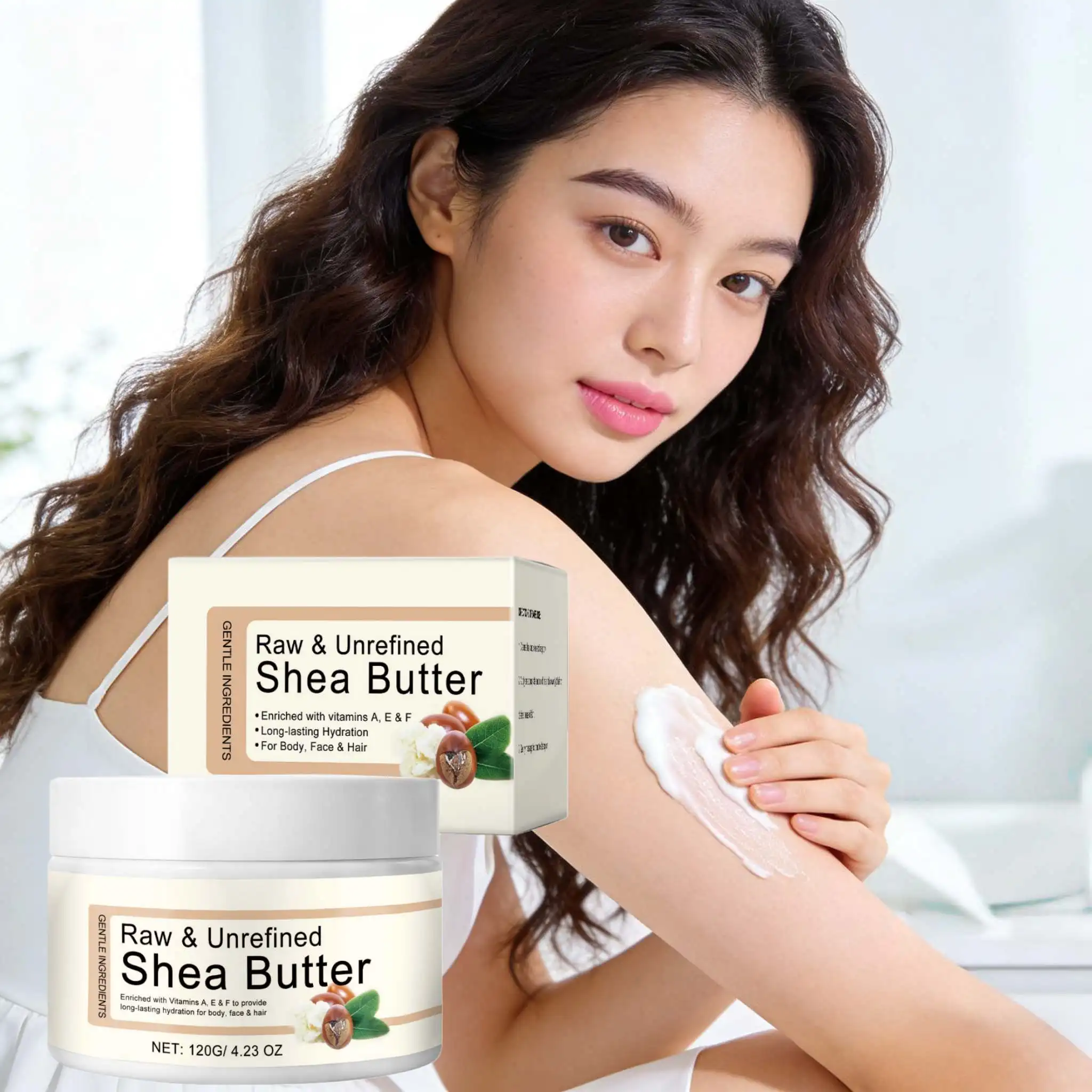 Tallow Shea Butter Moisturizing Body Lotion Barrier Skin Repair Improve Roughness Antioxidant Long Lasting Nourishing Skin Cream