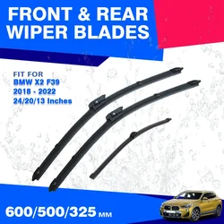 Front / Rear Wiper Blades For BMW X2 F39 2018 - 2022 M Sport M35i Car Windshield Windscreen Brushes 2019 2020 2021 xDrive20d 25e