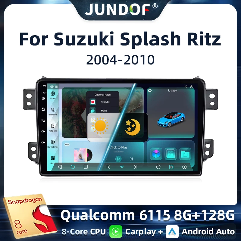 

For OPEL Agila SUZUKI Splash Ritz 2008-2014 Android Car Radio Multimedia Player GPS Navigation Carplay Touch Screen Auto Stereo