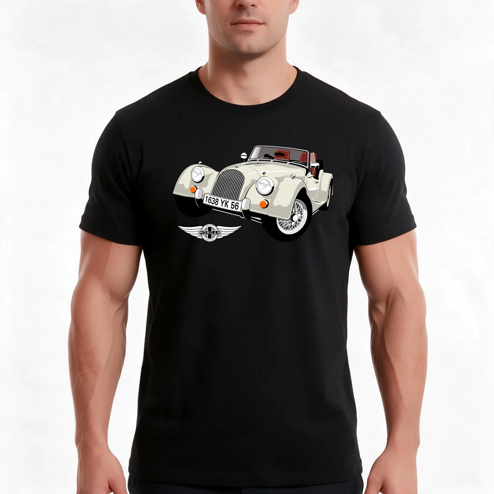 Morgan Plus 4 personalized for Stefany T-Shirt, Summer Casual Cotton Tee, Oversized Streetwear Tops, Vintage Graphic Print