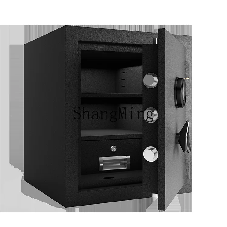 

CLfingerprint lock fireproof insurance large safe deposit box heavy duty fireproof cabinet safe deposit box home office