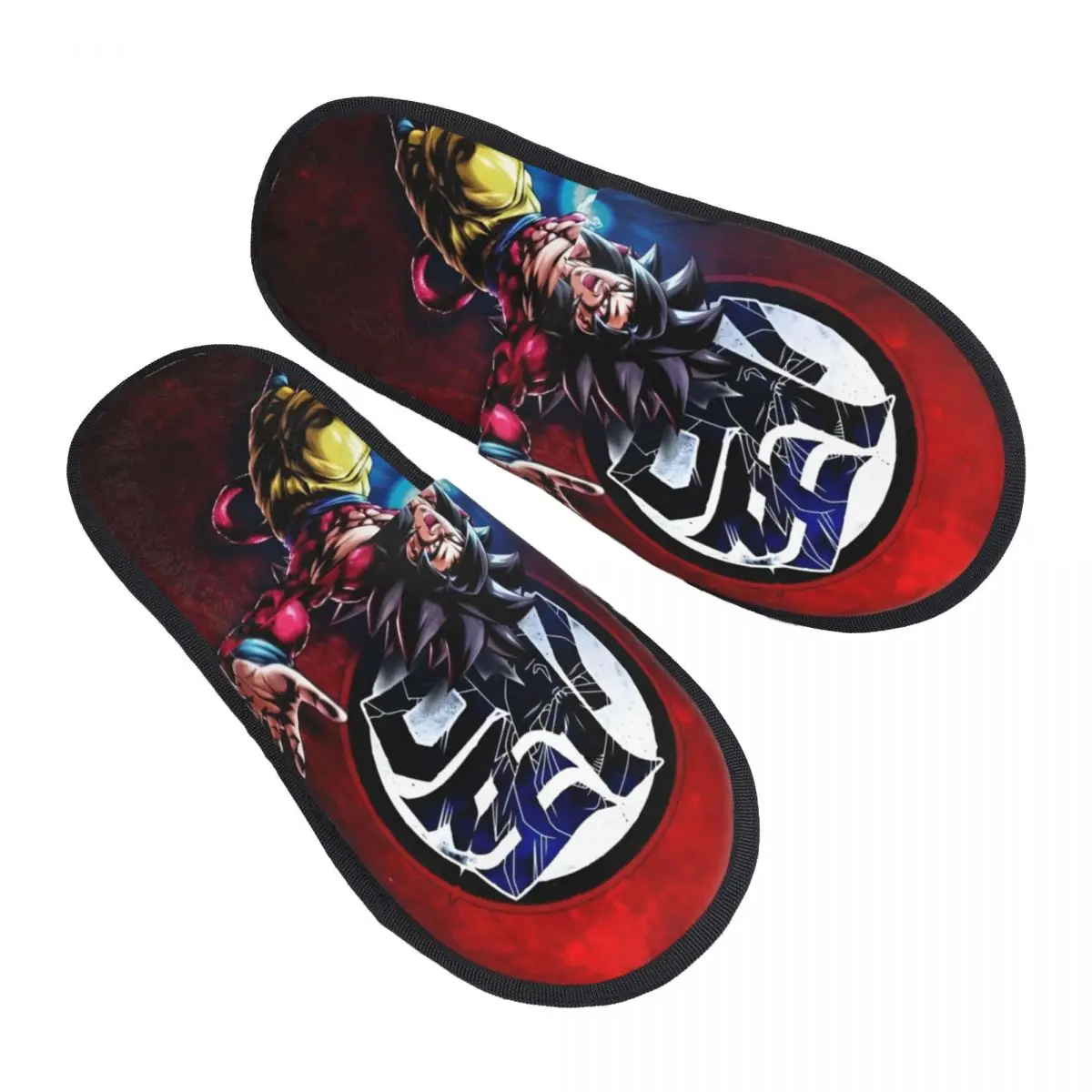 Dragon Ball DragonBall Anime Zapatillas de casa de algodón de invierno Sala de estar Acogedor diapositivas de espuma viscoelástica antideslizantes