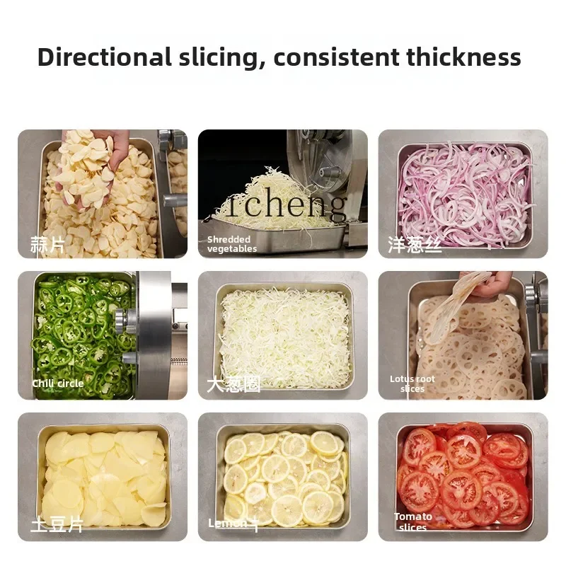 شرائح الثوم الكهربائية TQH تقطيع شرائح الملفوف، شرائح الفولاذ المقاوم للصدأ تقطيع شرائح الليمون، شرائح الفاكهة مقطعة رقيقة