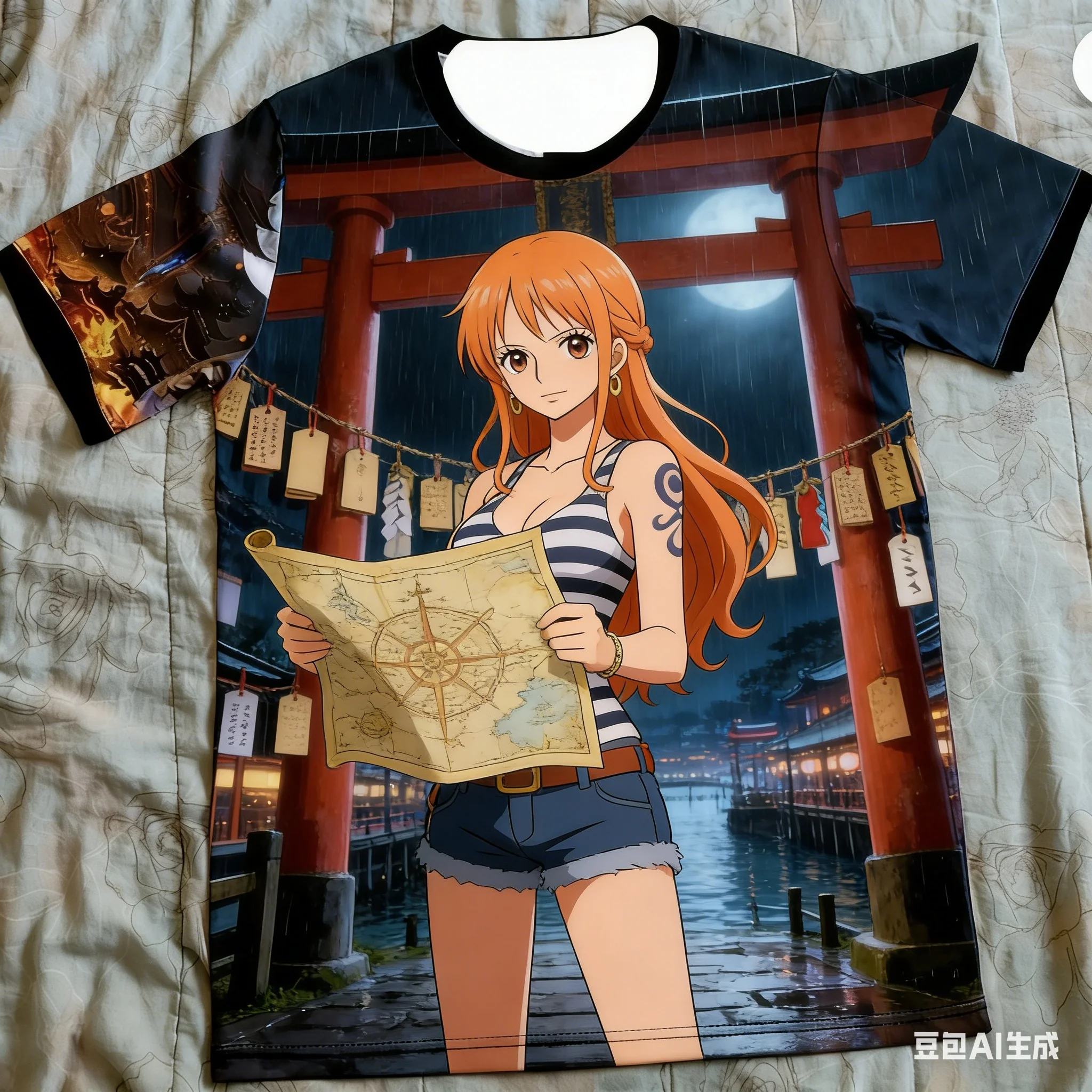 

Семейная фотография с семьей в соломенных шляпах! Футболка One Piece, лимитированная серия к 26-летию, свободного кроя, подходит для повседневной носки / Comic Con