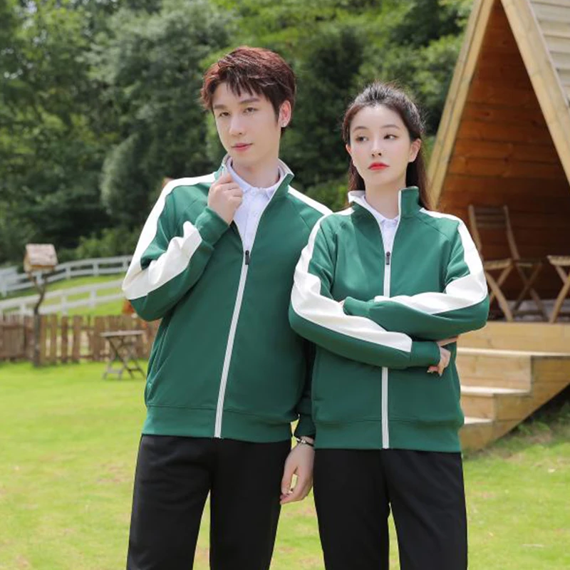 

2022 Autumn Stand Collar Color Matching Sweatshirt Personal Company Group Uniform Personalized Custom Design Photo Logo