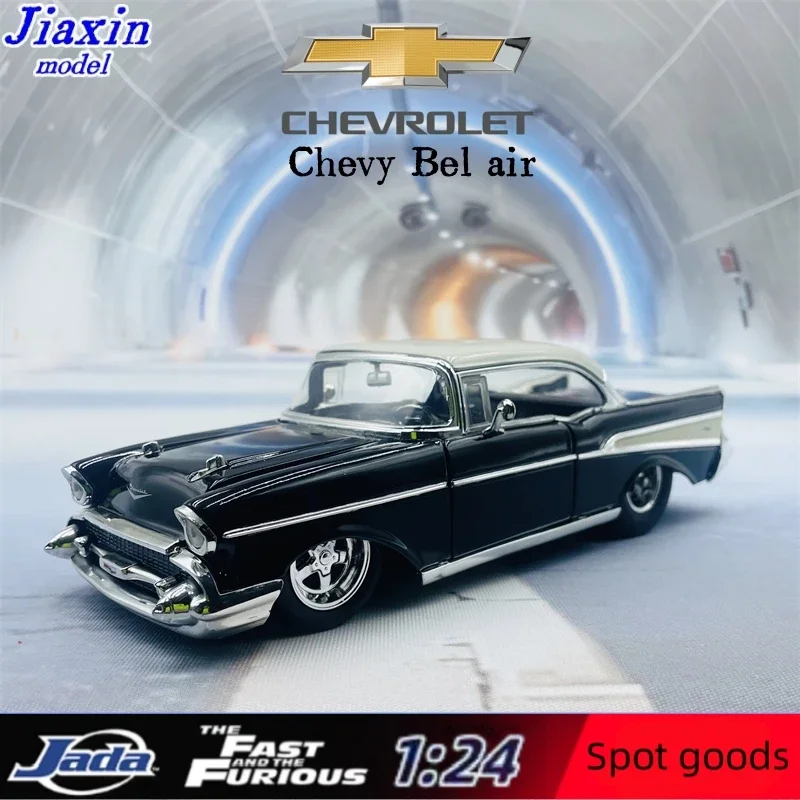 jada 1 24 Chevy 1957 Bel Air American classic car alloy model decoration gift