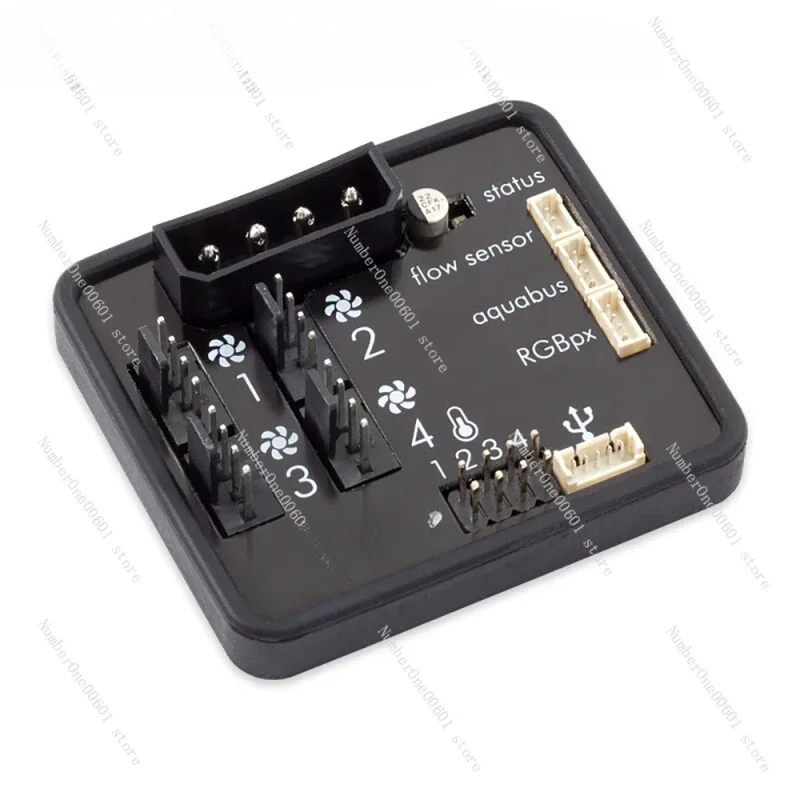 

Для AquaComputer QUADRO 4-канальный контроллер вентилятора RGBpx LED Hub Splitter HUB