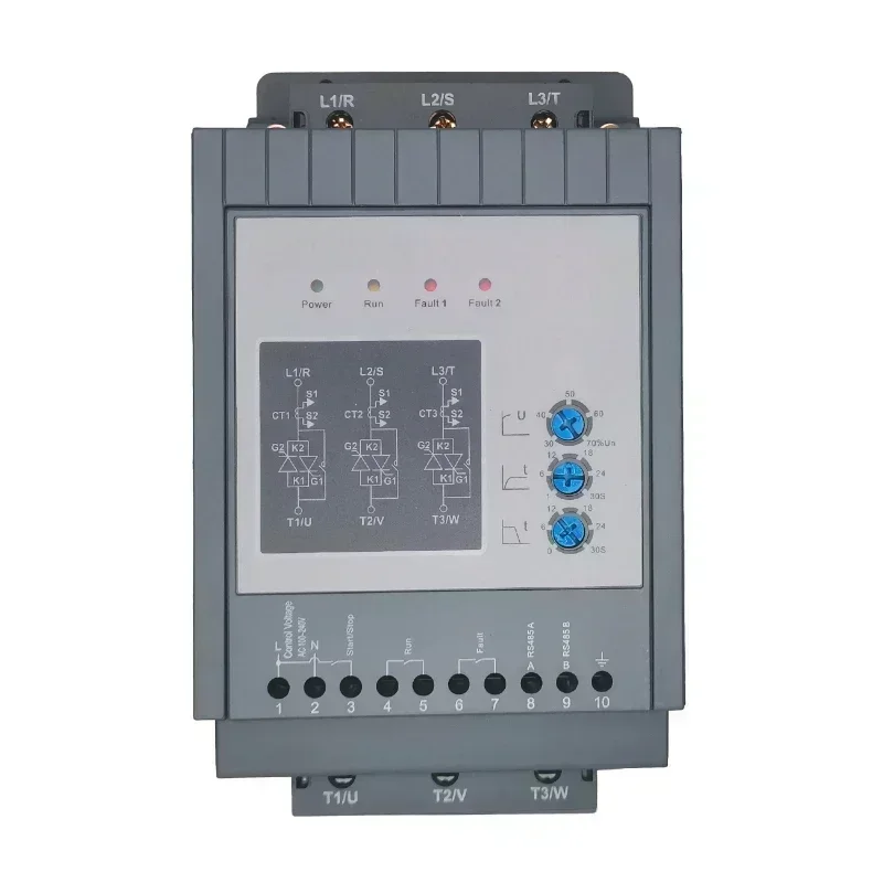 3 phase control 11KW 400V 22A SSR series 50/60 Hz built in bypass air conditioner starters Ac soft starter for motor