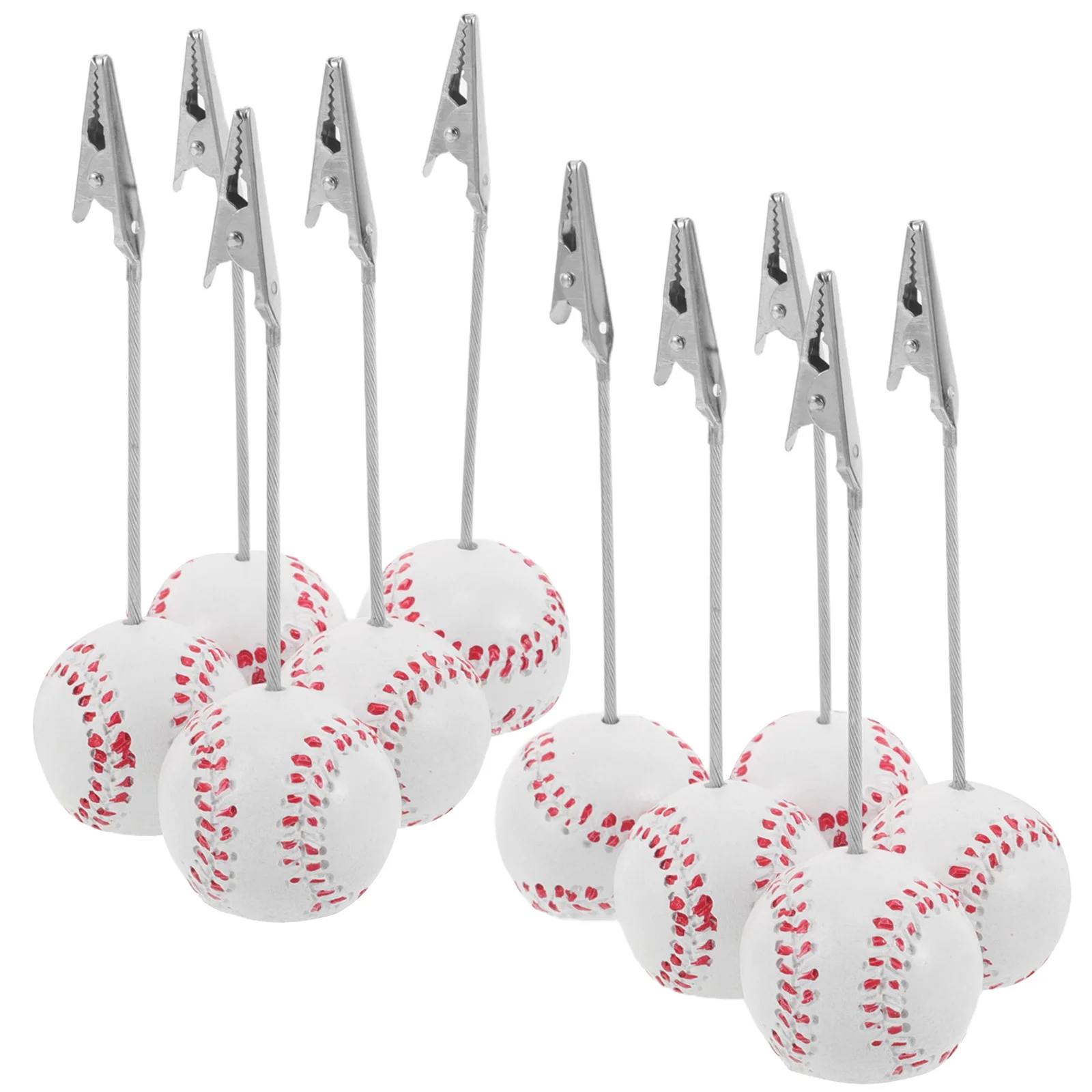 

10Pcs Baseball Place Card Holders Resin Table Number Stand Sport Event Decor Unique Design Lightweight
