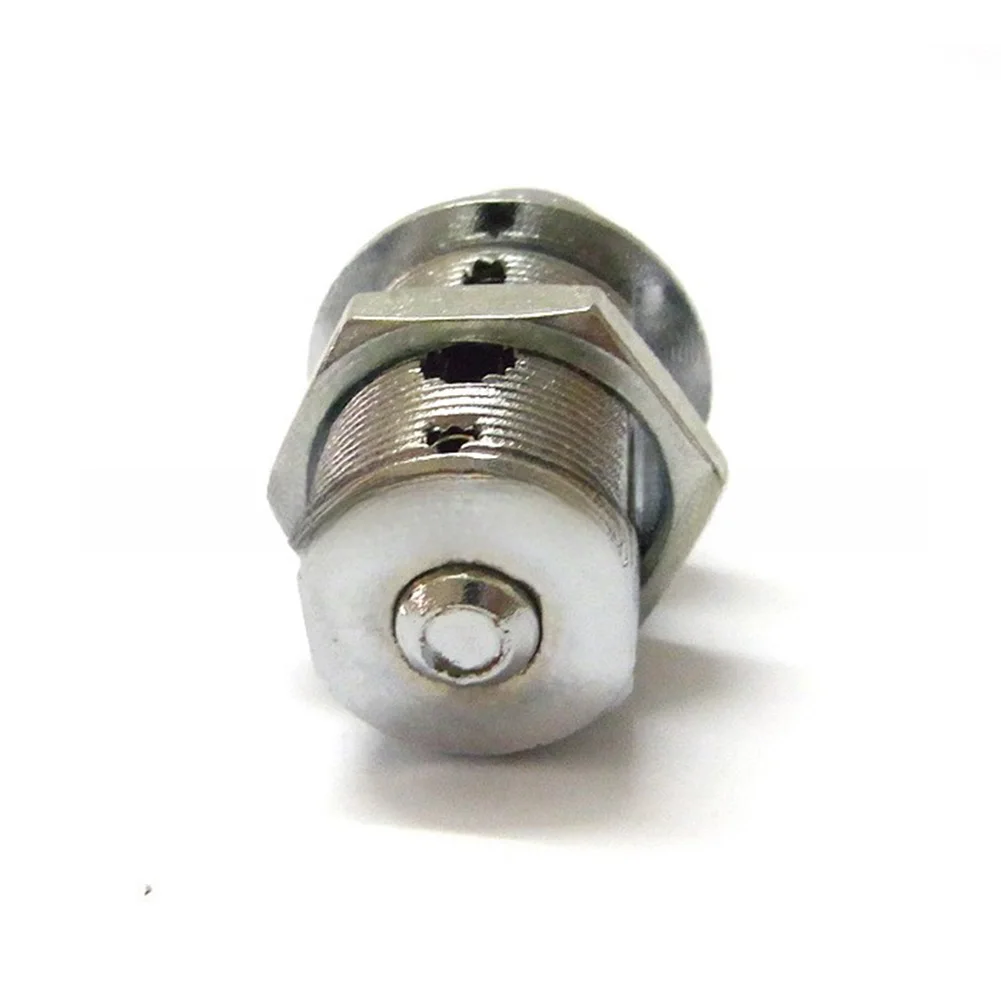 Zinc Alloy 7 Pin Tubular Push Lock Designed for Use with Advertising Light Boxes and LED Displays Chrome Finish and Two Keys