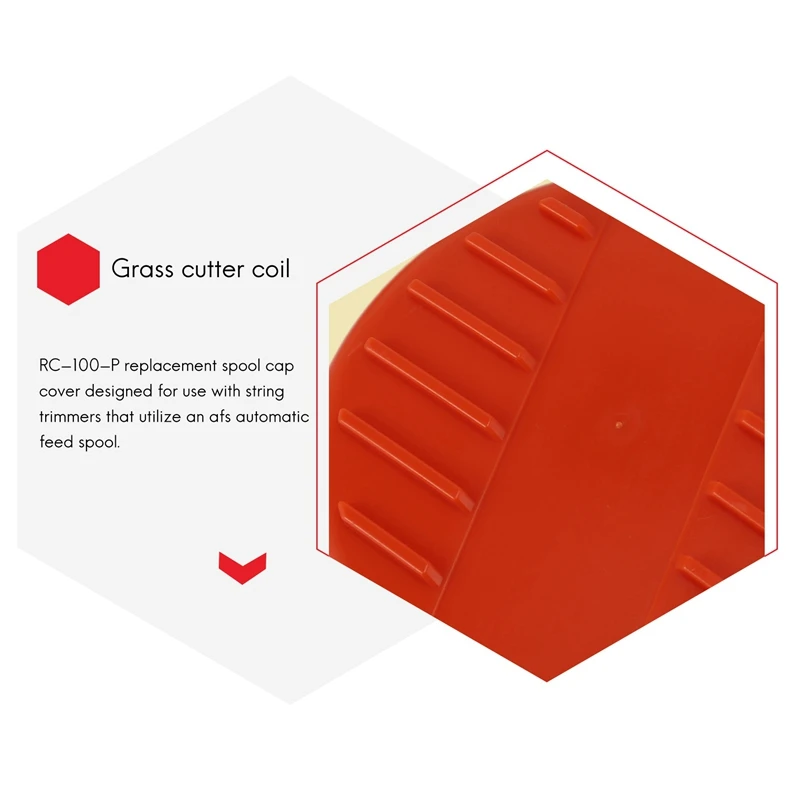 8-Pack RC-100-P Replacement Spool Cap Covers And Spring For Black-Decker AFS Trimmer GH600 NST2018 CST2000