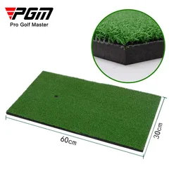 PGM Golf Mat Outdoor Sports Golf Training Turf Mat Indoor Office Portable with Rubber Tee Seat Realistic Turf Putter Mat DJD003