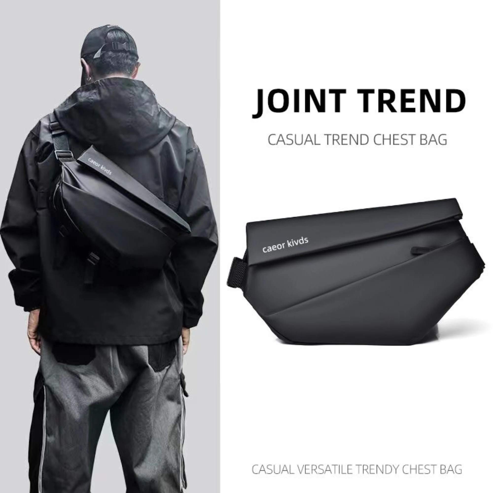 Multifunctional Anti-Theft Shoulder Bag for Men, Large Capacity Motorcycle Diagonal Bag, Sports Backpack, Cycling Bag