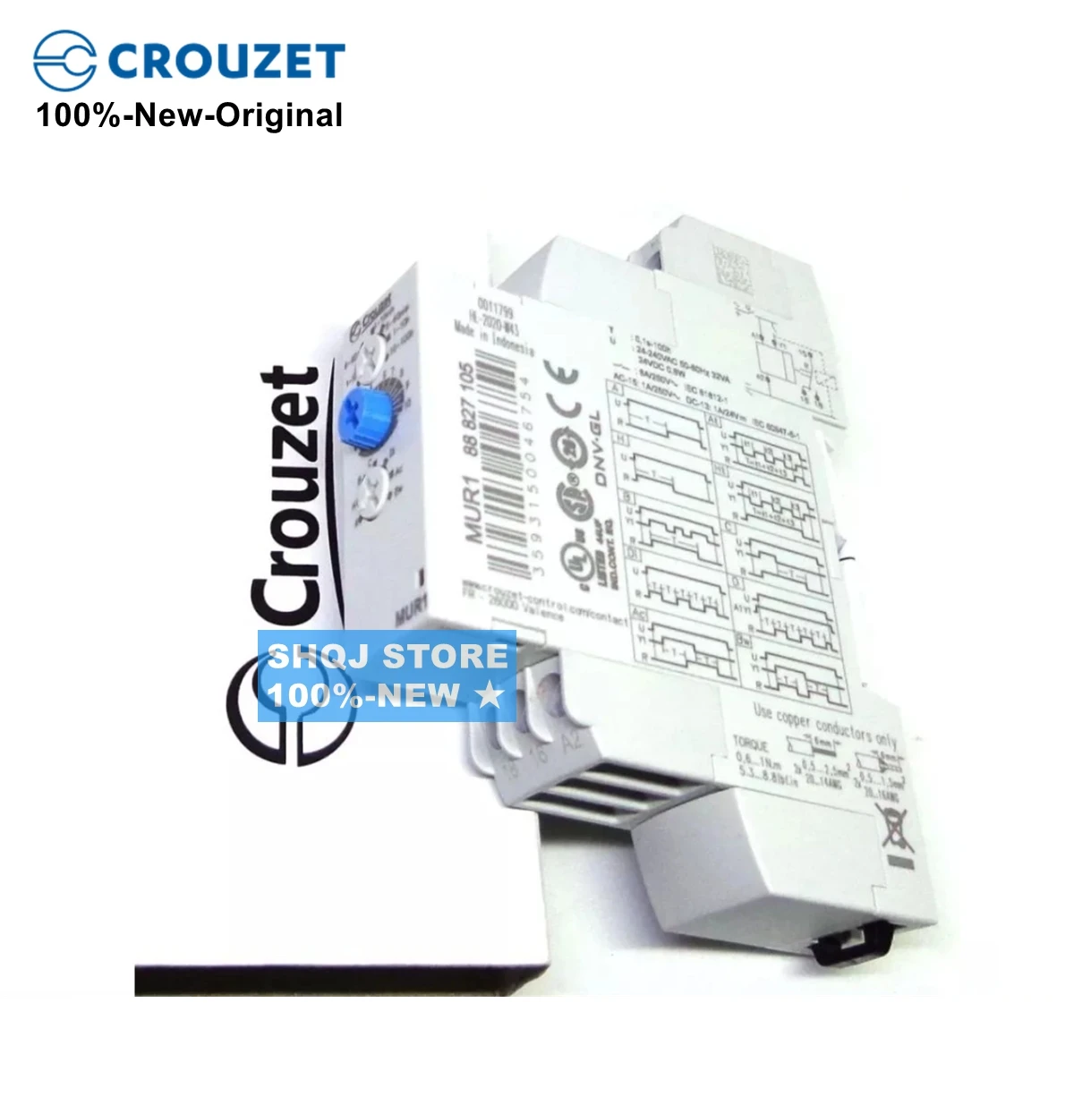 CROUZET 100%-NEW MUR1 88827105 24VDC 24-240VAC relay original