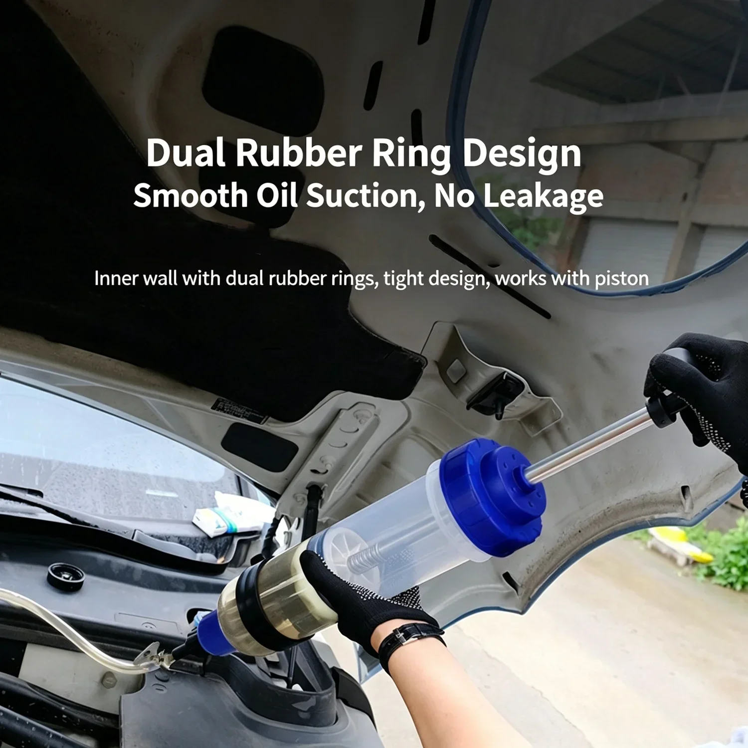1500cc Manual Car Oil Fluid Extractor Suction Vacuum Brake Liquid Transfer Filling Syringe Injecting Pump For Fuel Gas Water