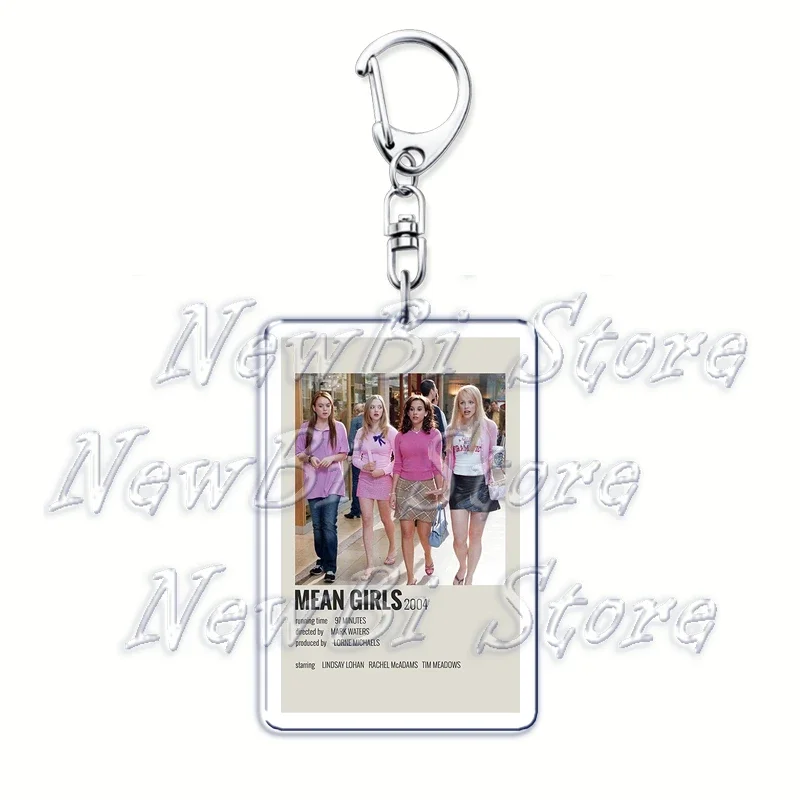 Popular ClassicTV Show Keychains Friends Mean Girls Pendant Keyring for Accessories Bag Key Chain Ring Jewelry Gifts