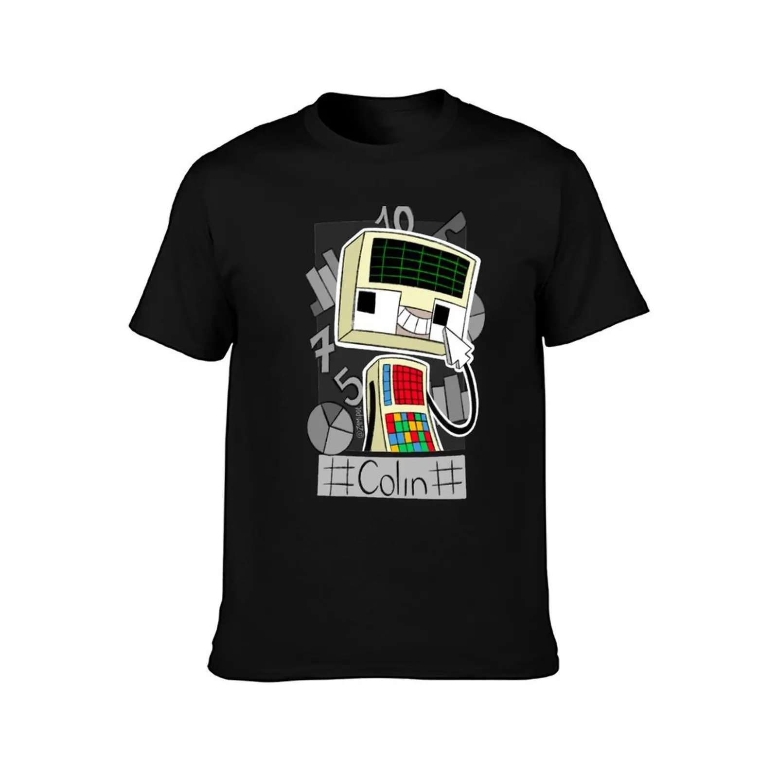 [DHMIS] Colin the Computer T-Shirt Work Style Casual T-Shirt