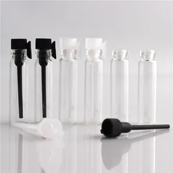 20PCS 1ml 2ml 3ml Perfume Sample Mini Bottle Empty Glass Vials Dropper Container Laboratory Liquid Fragrance Trial Test Tube