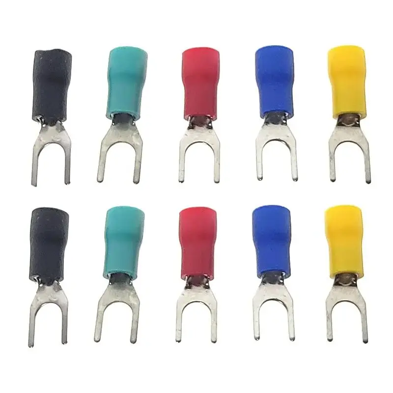 

SV-4 3.5-5 SV3.5-6 SV wiring terminal Electrical copper Lug Crimp Terminal Spade Y U-Type Wire Connector Insulated sheath