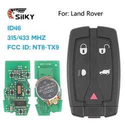 SilKY FCC ID: NT8TX9 5 Buttons 315Mhz/433Mhz Remote Smart Car Key Fob For Land Rover Freelander 2 3 LR2 Sport Fit Range