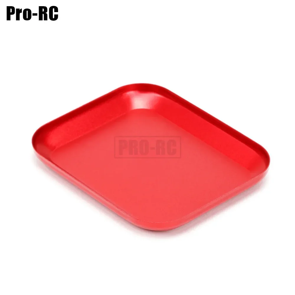 1Pcs Aluminium Magnetische Ablage Platte 105mm * 85mm Schraube Mutter Dichtung Werkzeuge für RC Auto boot Modell Reparatur Teile