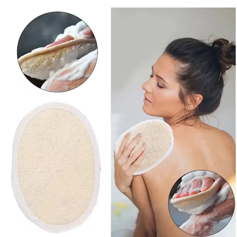 1/2Pcs luffa exfoliating body, summer luffa net bath scrub, scrubbing sheet, scrubbing towel - suitable for home bathroom