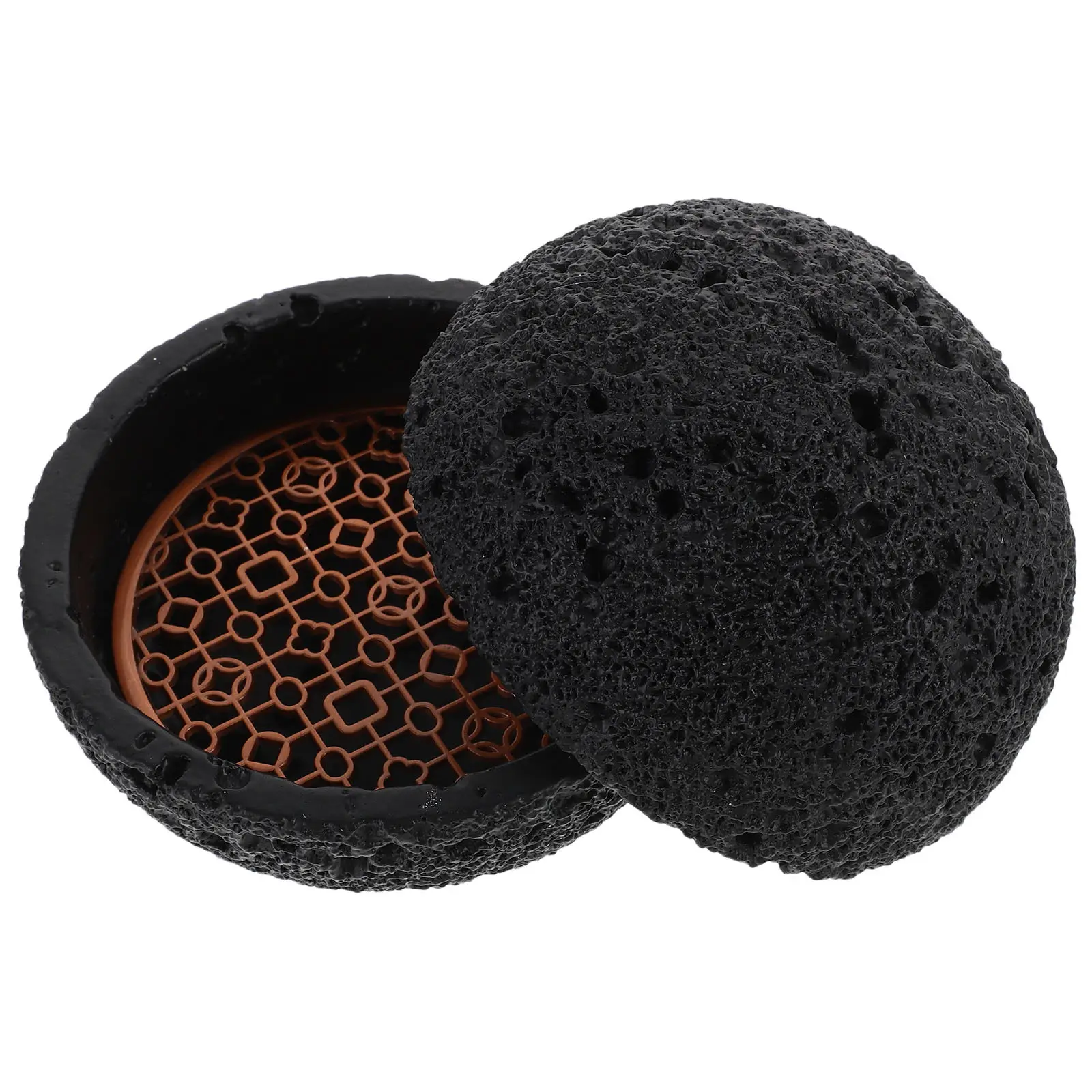 Cuenco de Obsidiana para Infusión de Humo, Decorativo y Moderno, Bandeja para Servir Frutas y Caviar, Centro de Mesa, Plato para Salsa de Sushi, para Fiestas, Frío y Seco