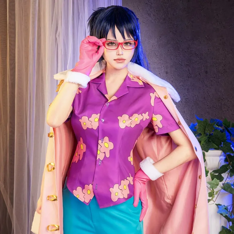 Tashigi Cartoon Style Cosplay Set Navy Girl Uniform Outfit For Women Halloween Party Role Play Anime Convention Suit - view 5