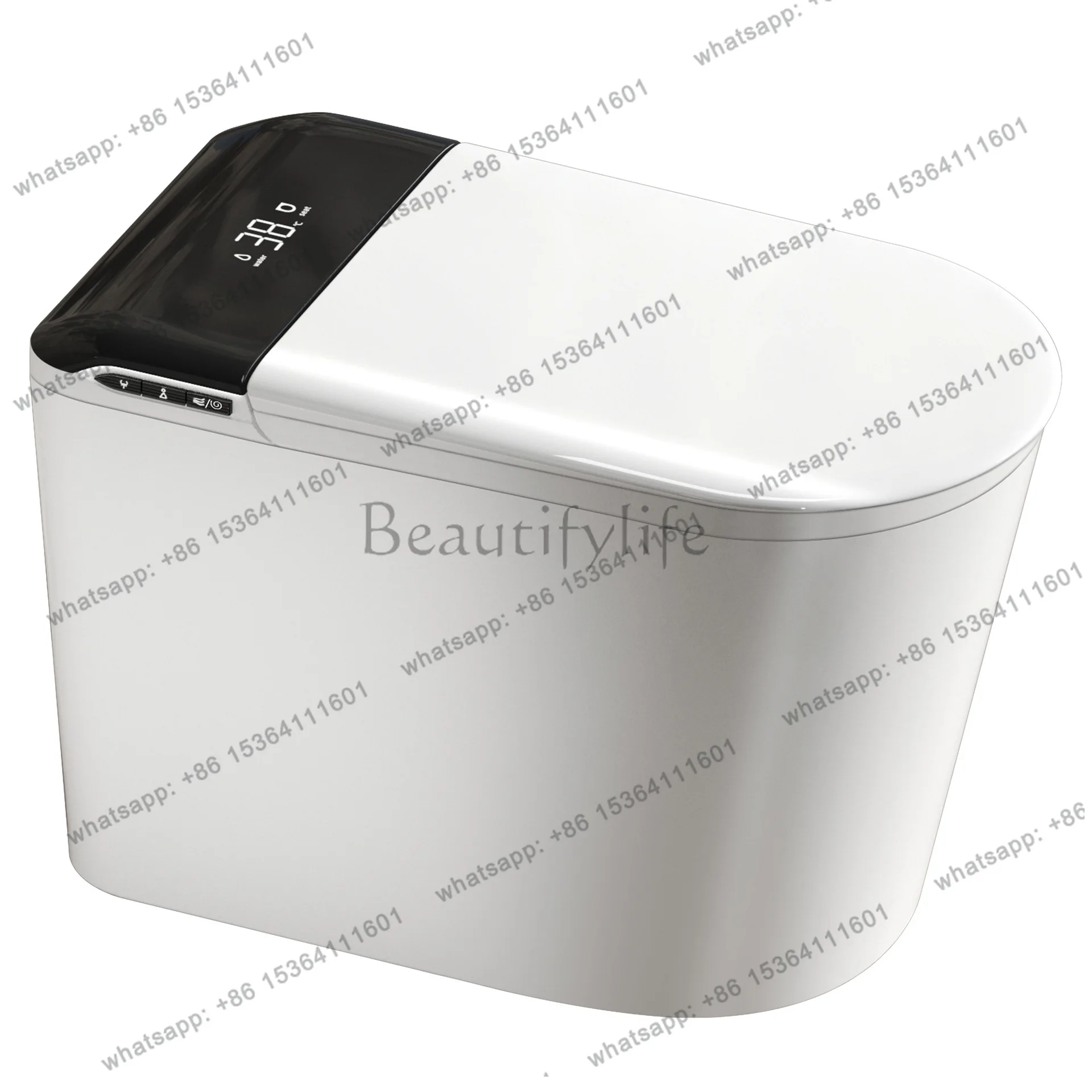 Smart toilet Fully automatic household large-sized integrated instant toilet without water pressure limit