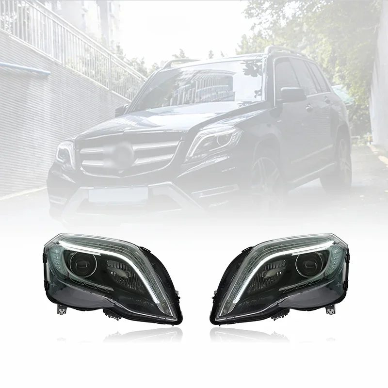 Car Headlights Headlamp Modified LED DRL LED Head Lamp Head Light For Mercedes BENZ GLK GLK300 2013-2015