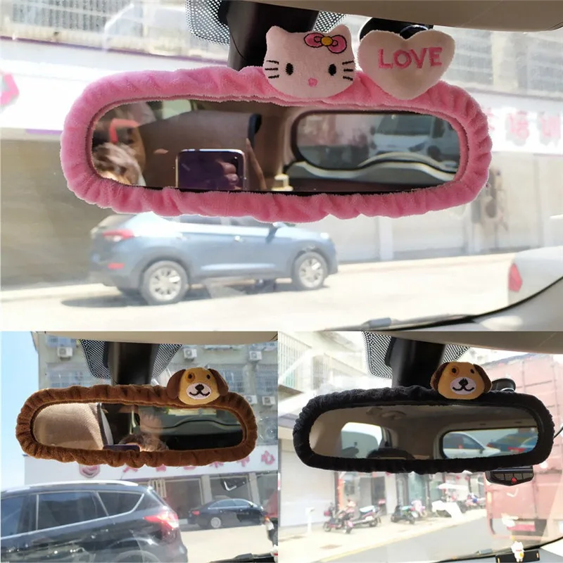 Sanrio olá kitty carro espelho retrovisor capa kawaii adorável personagem criativo dos desenhos animados plushie decoração bonito feminino exclusivo